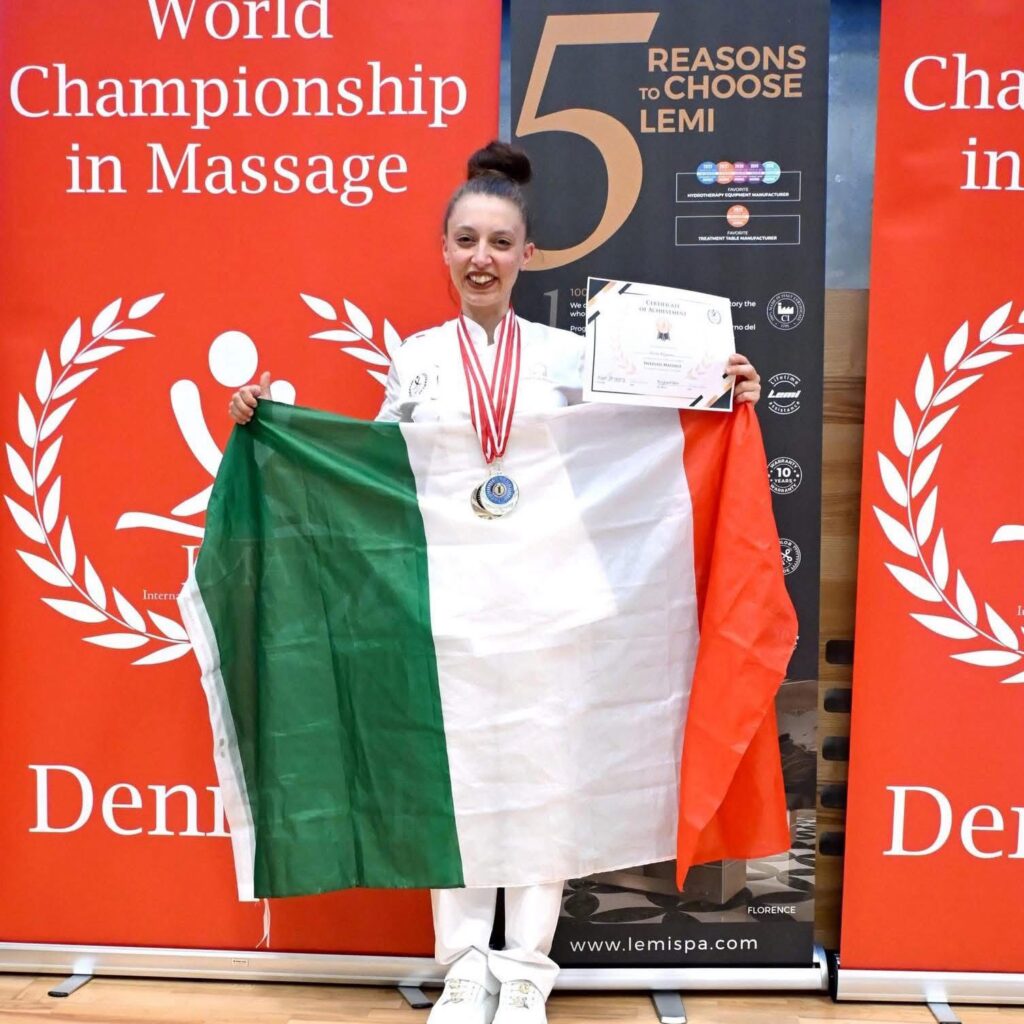 Erica Argano campionessa del mondo in massaggio svedese
